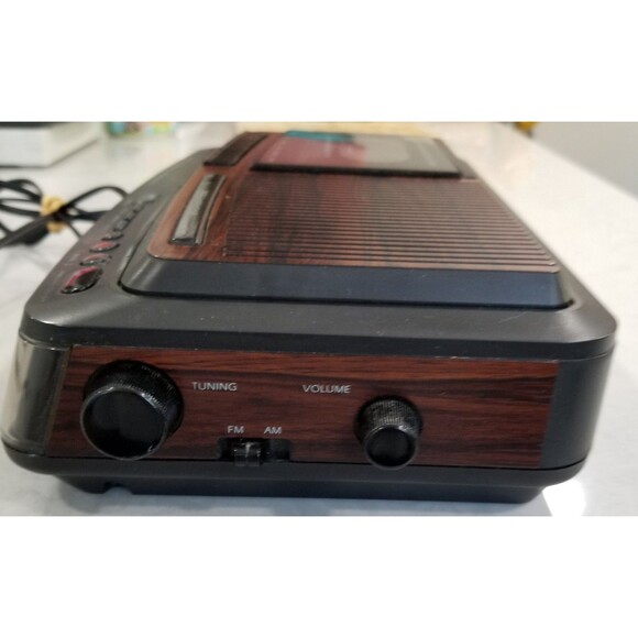 Ge mod 7-4966b am fm clock radio cassette player recorder tested working vintage - Picture 6 of 11